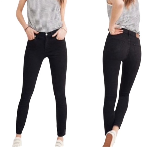 Madewell Denim - Madewell High Riser Skinny Skinny Black